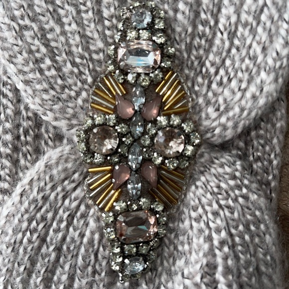 Cashmere woven rhinestone headbands - Picture 3 of 4